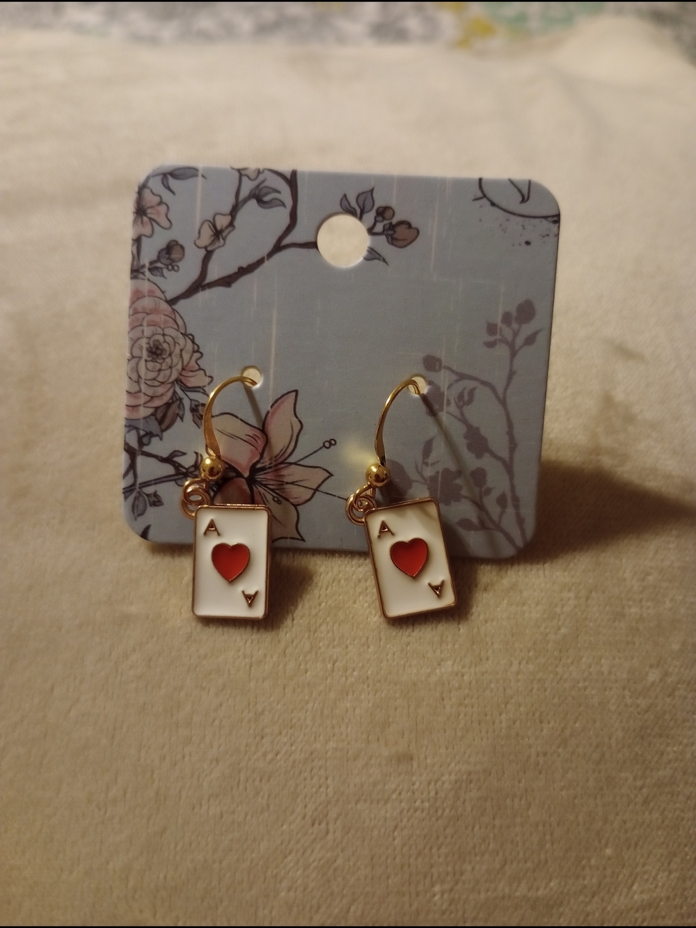 Ace of Hearts Dangle Earrings - Women's Jewelry